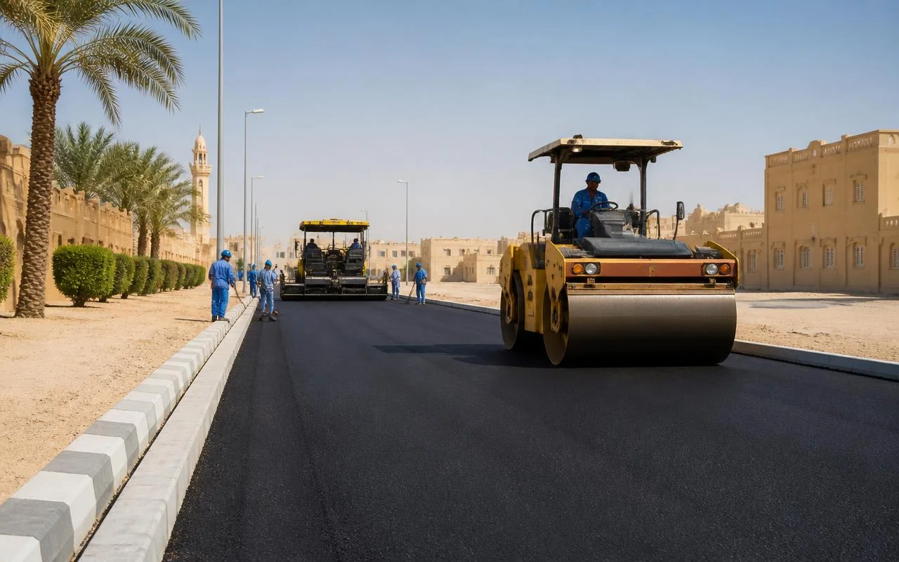 مقاول اسفلت في الرس — سفلتة مزارع ومخططات بمواصفات تتحمّل